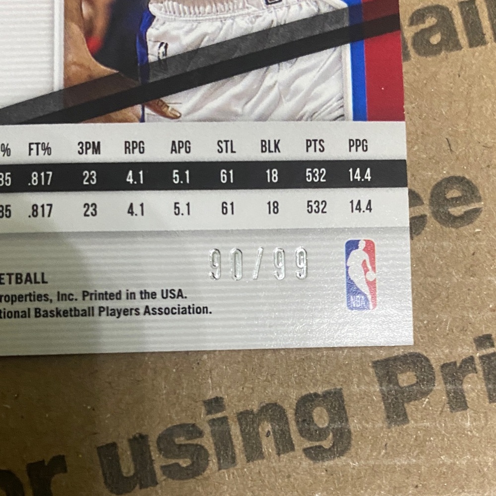 2018 Panini Playoff Shai Gilgeous Alexander Rookie!! /99!!! - Picture 3 of 3